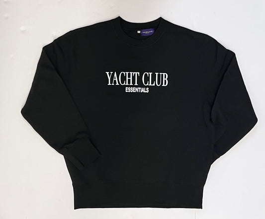 YACHT CLUB ESSENTIALS Signature Crew Neck Cotton Sweater