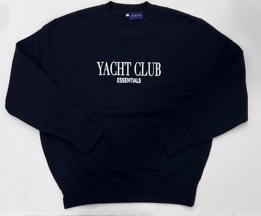 YACHT CLUB ESSENTIALS Signature Crew Neck Cotton Sweater